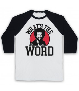 Gil Scott Heron Johannesburg What's The Word Adults White & Black Baseball Tee