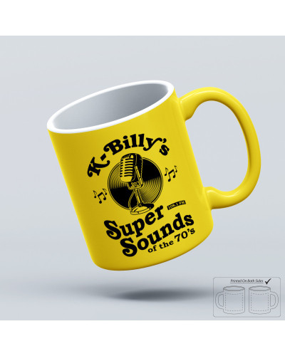K-Billy's Super Sounds Of The 70s Reservoir Yellow Mug